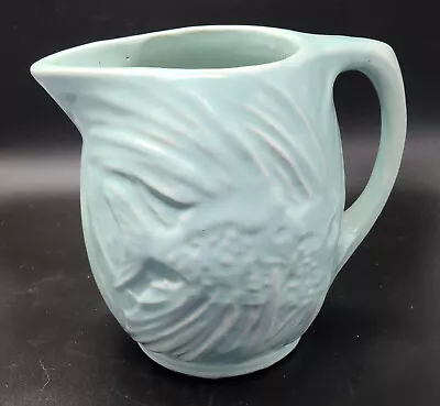 Vintage 1930's Nelson McCoy Aqua / Turquoise 6   Angel Fish Pitcher HTF Color • $31.50