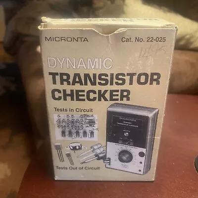 Vintage Micronta Dynamic Transistor Checker 22-025 Original Box • $24.99