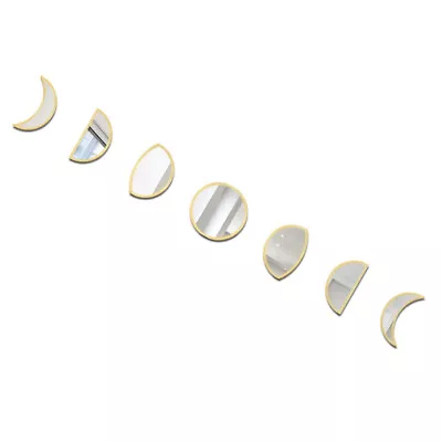  Moon Phase Wall Decor Hamster Food Bowl Stickers Pearlescent • £17.45