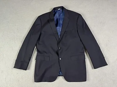 Hugo Boss Suit Jacket 44 R Black Wool Striped James Sharp2 Designer Luxury Coat • $59