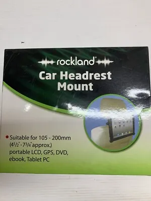 Car Headrest Mount Tablet IPad EBook DVD GPS Holder Universal Fit Rockland • £5