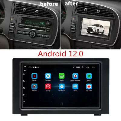 For 2007-2011 SAAB 9-3 / 93 Stereo Radio 7  Android 12.0 Head Unit GPS Nav Wifi • $165.99