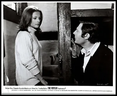 Virna Lisi + Marcello Mastroianni In The Voyeur (1970) ORIGINAL PHOTO M 30 • $16