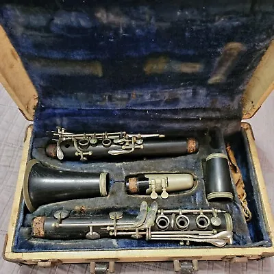 Kohlert Pilot Clarinet Vintage Wood W.r.g. FOR PARTS/RESTORE/NOT WORKING  • $45