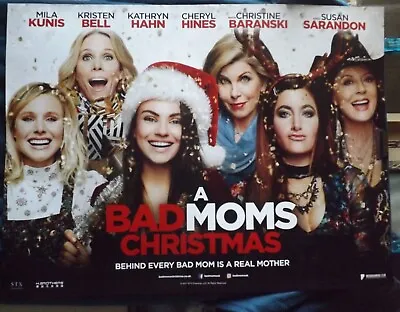 A Bad Moms Christmas - Mila Kunis  Original Quad Cinema Poster • £7.99