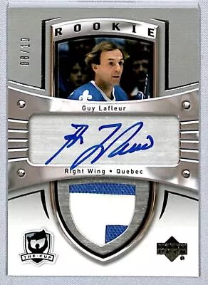 2013-14 UD The Cup '05-06 Rookie Tribute Guy Lafleur Auto Patch /10 #180-GL • $1460.99