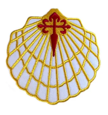 Camino Santiago Shell Patch (3 ) Iron-on Badge St James Scallop Travel Bag Gift • $7.90