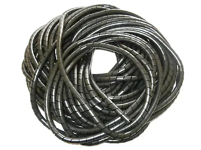 Spiral Binding Cable Tidy Wrap 3mm ID In Black Or Natural Bundle 4mm-30mm • £3.19