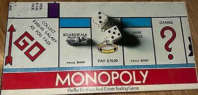 Vintage Monopoly Board Game 1970's Parker Brothers • $13.29