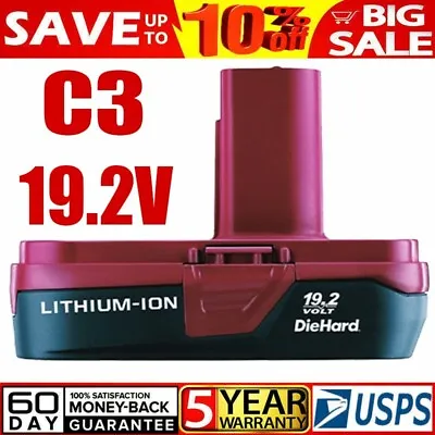 NEW For CRAFTSMAN 19.2 VOLT C3 LITHIUM DIEHARD BATTERY PACK 315.PP2011 3.0Ah • $17