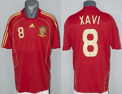 Spain Xavi Jersey Euro 2008 Football Soccer Retro Shirt Mens Camiseta Size L • $74.99