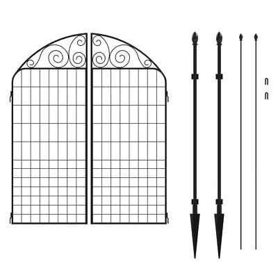 Rockdale 41.9 In. Black Steel Fence Gate • $53.45