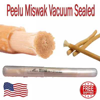 5X Peelu Miswak Super Vacuum Sealed Hygienecally Treated Natural Tooth Brush US • $13.99