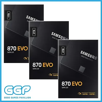 $65 • Buy Samsung 1TB 2TB 4TB 250GB 500GB SSD 2.5  870 EVO Internal Solid State Drive SATA