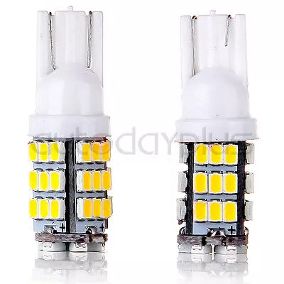 50x Warm White T10 168 42-SMD LED License Plate Instrument Cluster Light Bulbs • $24.07