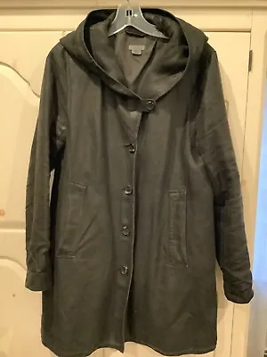 M0851 Canada Black Waxed Cotton Shawl Hooded Talmigo Water Proof Jacket Coa • $280