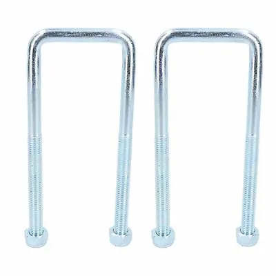 2 PACK M12 60mm X 165mm U-Bolt / N-Bolt For Trailers HIGH TENSILE • £14.15