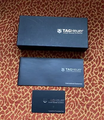 Tag Heuer Glasses/Sunglasses Box & Authenticity Card • £11.50