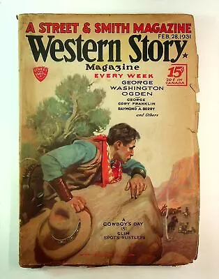 Western Story Magazine Pulp 1st Series Feb 28 1931 Vol. 102 #3 VG • $28