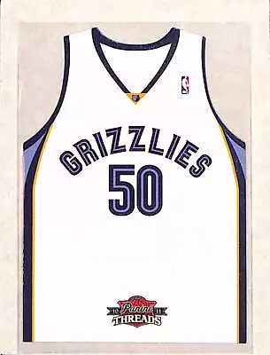 2010 Panini Threads #25 Zach Randolph White Home Jersey Die Cut NM • $2.99