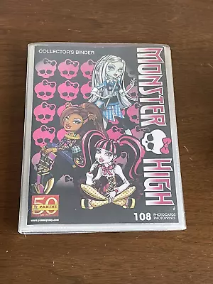 Monster High Panini Collector's Binder 108 Photocards. Includes 31 Cards • $52
