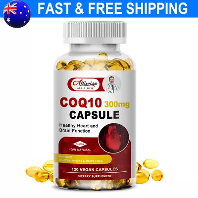CoQ 10 Coenzyme Q10 120Capsules 300mg Blood Pressure Cardiovascular Heart Health • $20.89