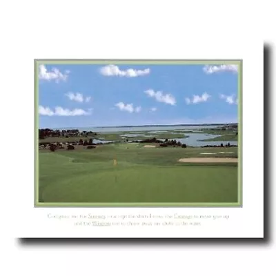 Golf Ocean Green Motivational Wall Picture Art Print • $10.90