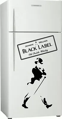 Johnnie Walker Black Label Fridge Bar Scotch Whisky Sticker Decal 580 X 320mm • $35