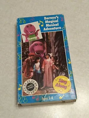 $12 • Buy Barney VHS Tape Barney's Magical Musical Adventure