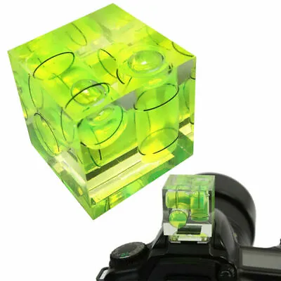 Three 3 Axis Triple Bubble Spirit Level Flash Hot Shoe Mount For DSLR Camera UK • £5.45