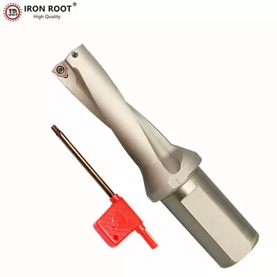 U Drill C25-3D17.5 WC CNC Tool Indexable Drill Bit For WCMX030208 Insert+Wrench • $35.24