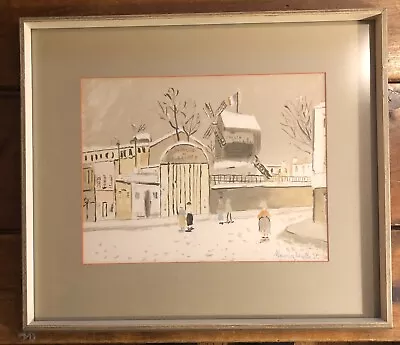 Two 2 Maurice Utrillo Lithographs “Le Moulin De La Galette”  Montmarte  Vintage • $900