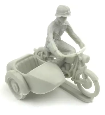 Vtg Marx Desert Fox Play Set Toy Replacement Part German Gray Motorcycle Sidecar • $39.99