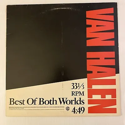 VAN HALEN: Best Of Both Worlds Very Rare Promo 12  Single WB PRO-A-2477 EX/EX • $39