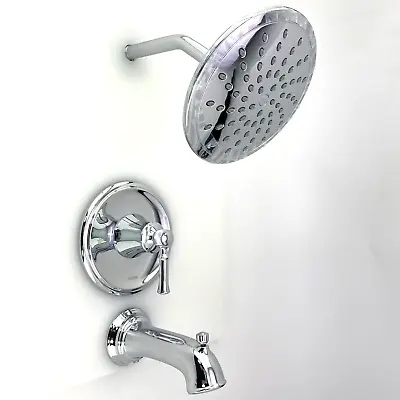 🆕 ​MOEN T2283EP Dartmoor Rain Shower Tub Shower Faucet Trim Set - Chrome  $131 • $59.47