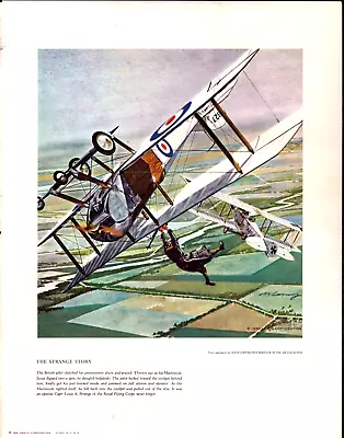 Vintage 1961 Leach Heritage Collection WWI Martinsyde Scout Royal FC Art Print • $12