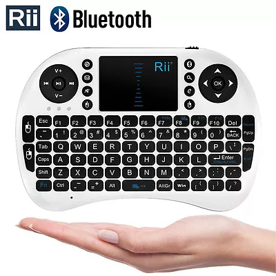 Genuine Rii I8+ BT Bluethooth Mini Keyboard Mouse Touchpad Tablets Phones • $26.96