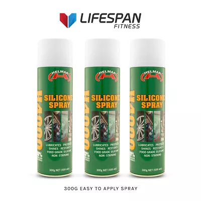 $33.99 • Buy SILICONE SPRAY 3x PACK FOR TREADMILL LUBRICATION MULTI-PURPOSE OIL