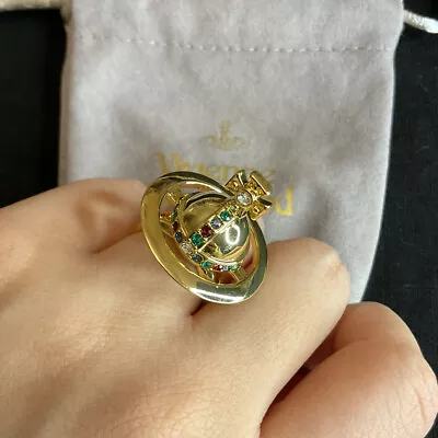 Vivienne Westwood Nana Orb Saturn Gold Tone Ring Can Be Opened~size6~#355 • $79