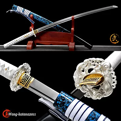 Wave&Fish Katana 9260 Sping Steel Japanese Samurai Handmade Functional Sword New • $110