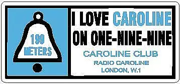 RADIO CAROLINE PIRATE RADIO CLASSIC Exterior Car Stickers Motorbike Decals X3 • £4.99