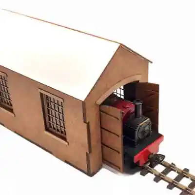 £5.80 • Buy 009 / 4mm Scale Engine Shed Narrow Gauge 360 Degree Scratch Aid Model Kit