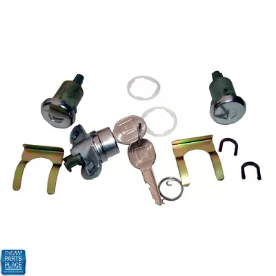 70-73 Camaro Door & Trunk Lock Kit Later Key Style 137 Long Door Cylinders • $58.99