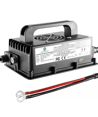 800W Lead Acid Battery Charger 48 Volt 15 AMP O-Type Terminal-M8 Golf Carts EZGO • $48