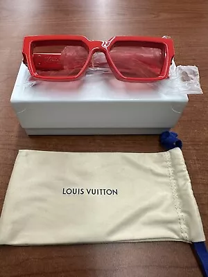 Louis Vuitton 1.1 Millionaires Sunglasses Red Brand New With Box & Dust Bag • $1580
