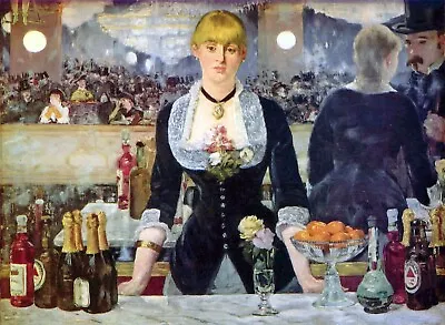 Bar In The Folies-Bergere By Manet Giclee Fine Art Print Reproduction On Canvas • $49.95