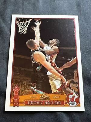 2003-04 Topps Chrome Udonis Haslem Rookie Card #164 - Miami Heat RC • $1.99