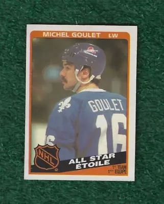 Michel Goulet - Nhl Hof - 1984-85 O-pee-chee - All Star Card # 207 - Nordiques • $2