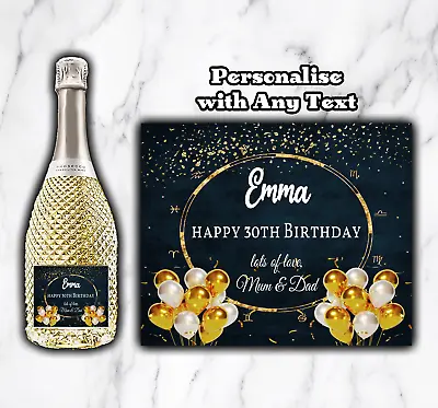 £2.79 • Buy Personalised Champagne / Prosecco / Wine Bottle Label Birthday Wedding