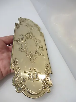 Brass Finger Plate Push Door Handle Art Nouveau Cherubs Rococo Antique STYLE • $18.68